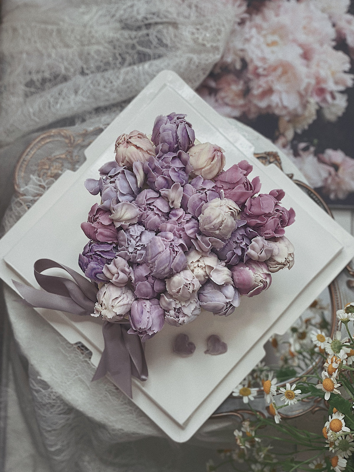 Blooming Hearts Delight Cake