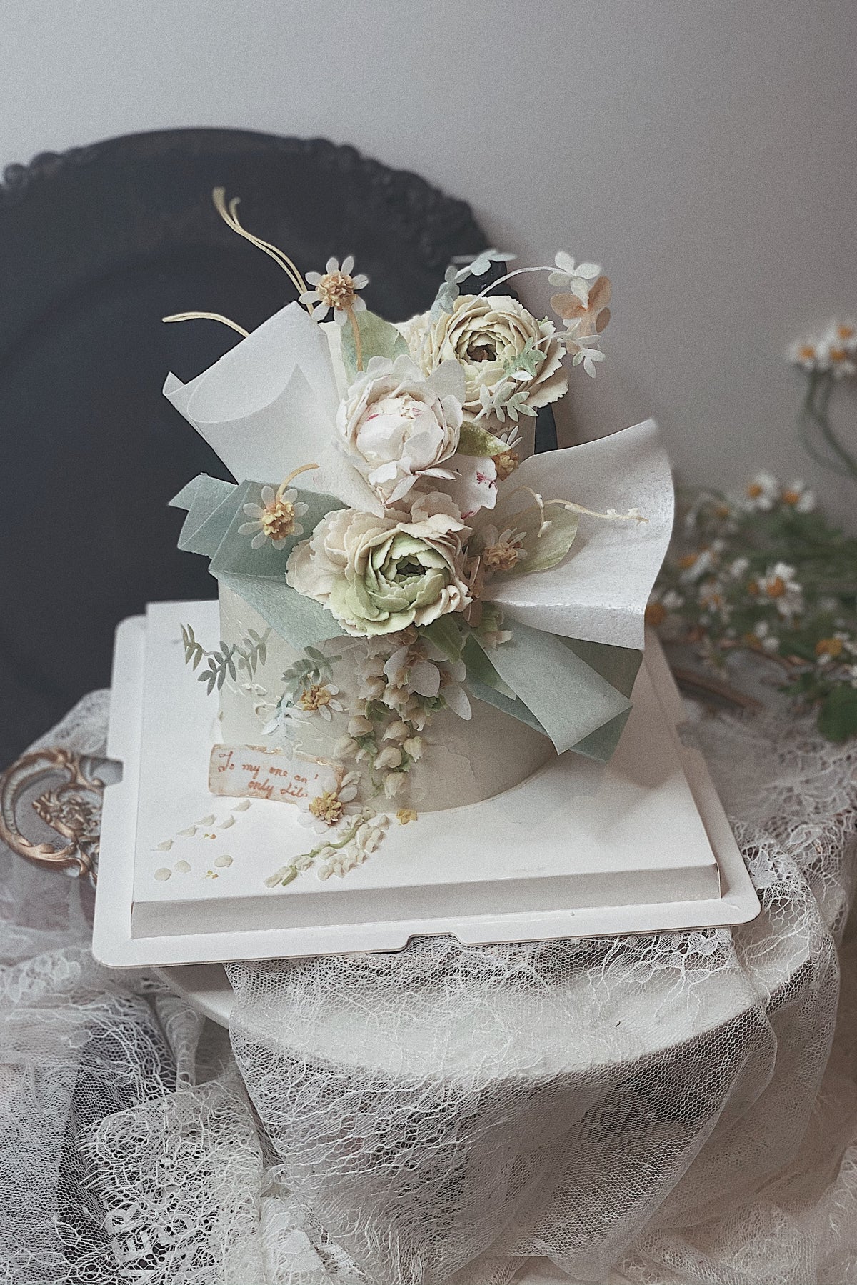 Ikebana Style Cake