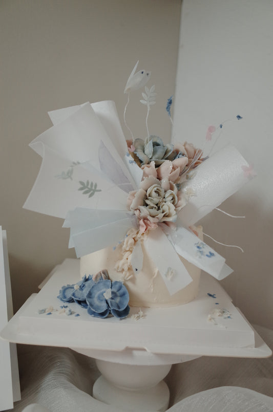 Ikebana Style Cake